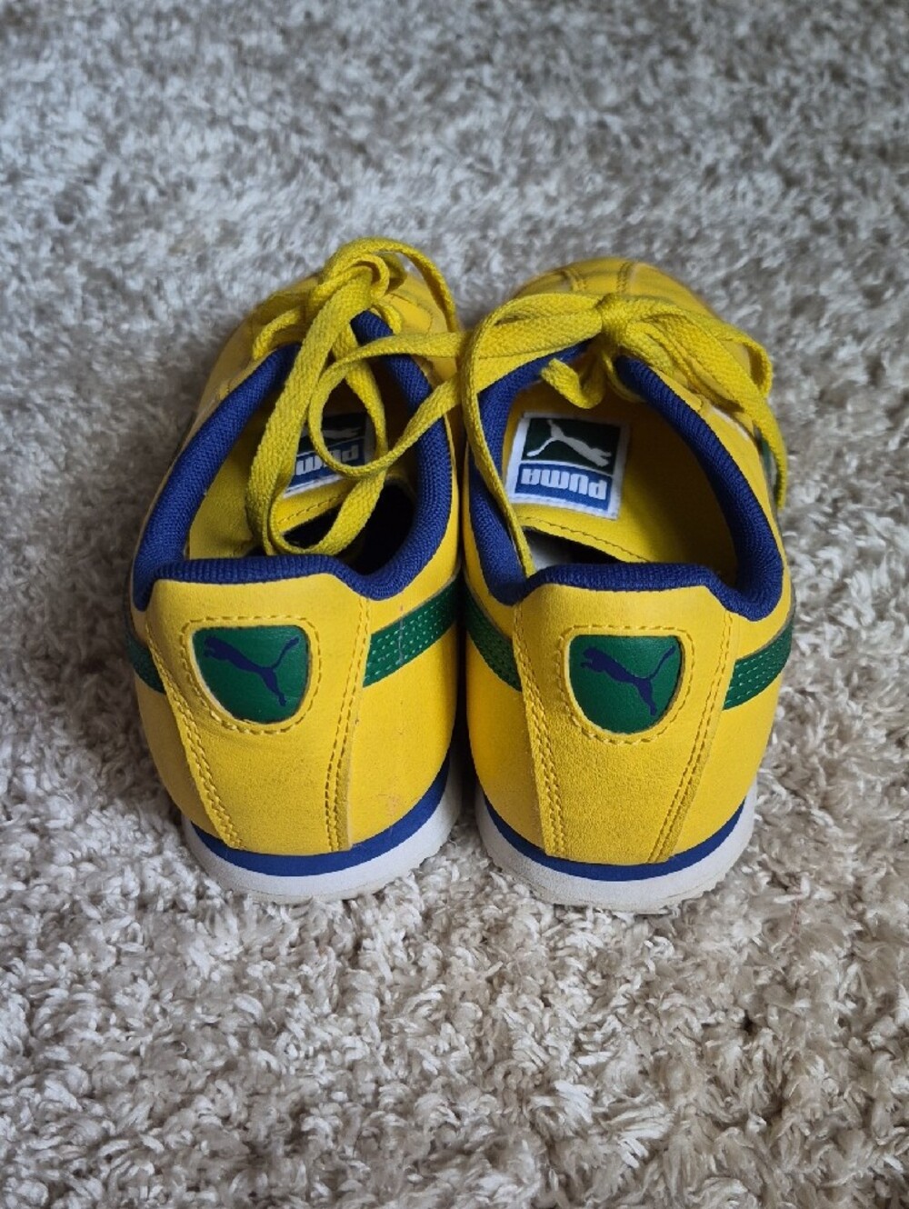 Puma Yellow & Green Men's Sneakers - Picture 2 of 5